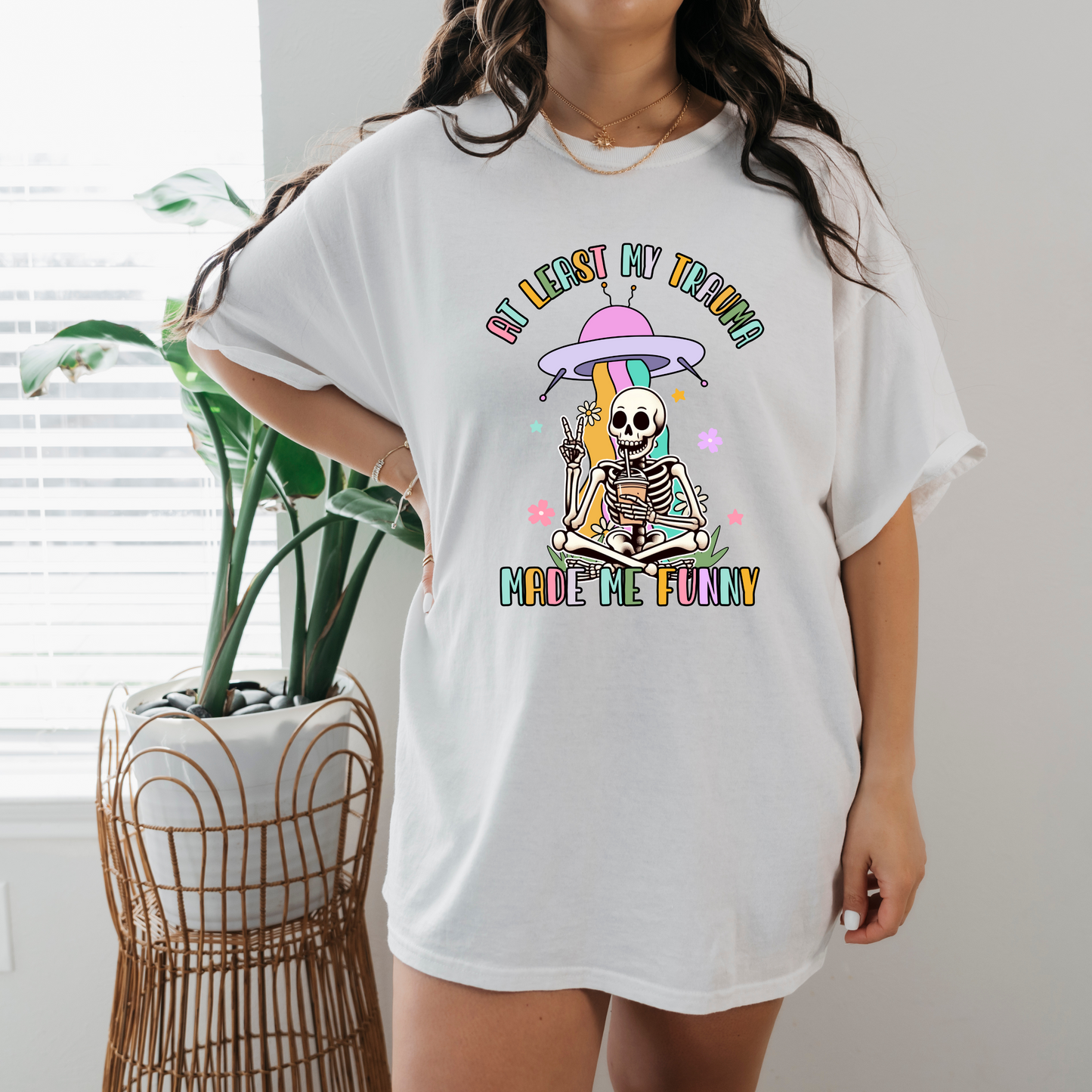 Trauma made me funny shirt/sweatshirt