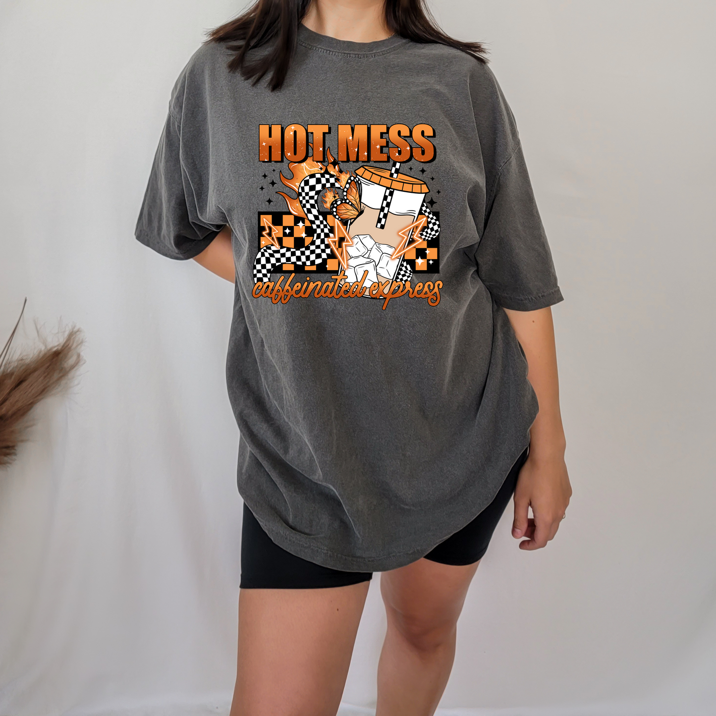 Hot mess caffeinated express shirt/sweatshirt