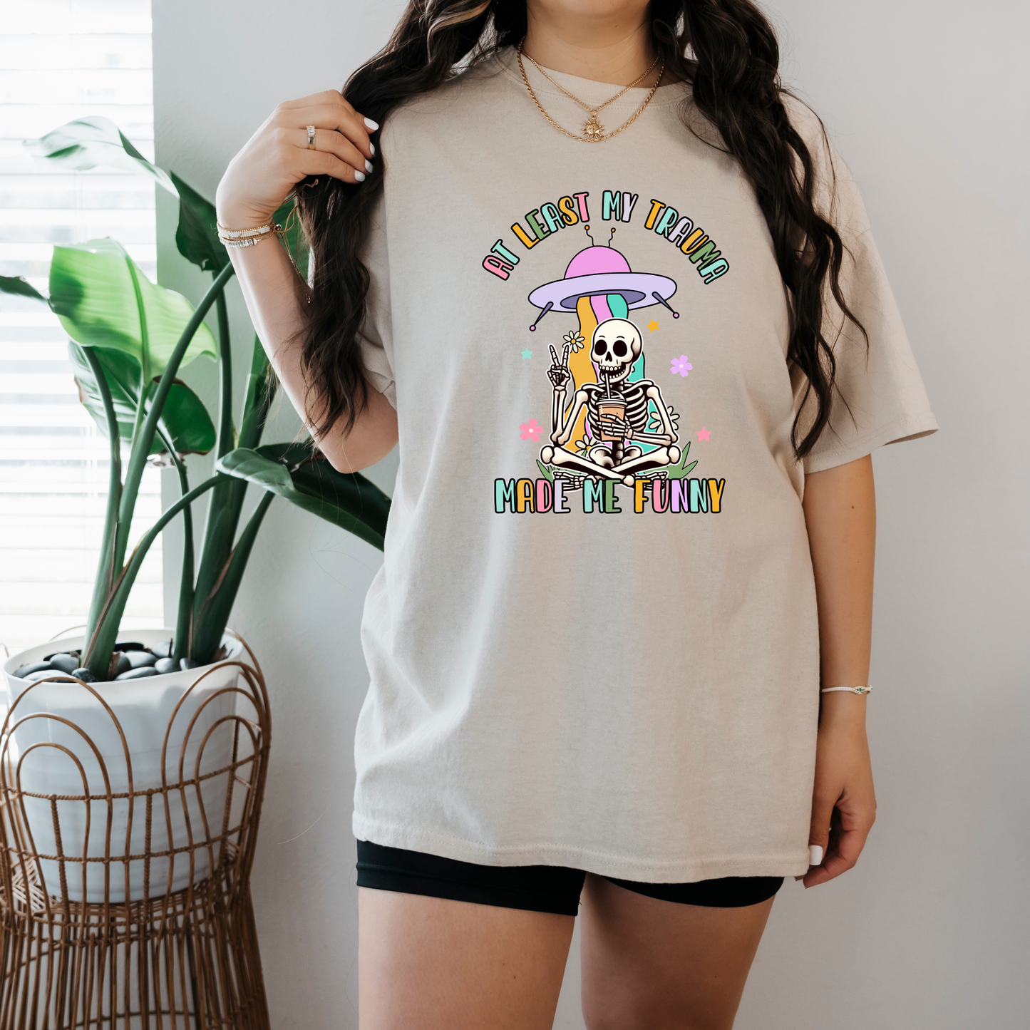 Trauma made me funny shirt/sweatshirt