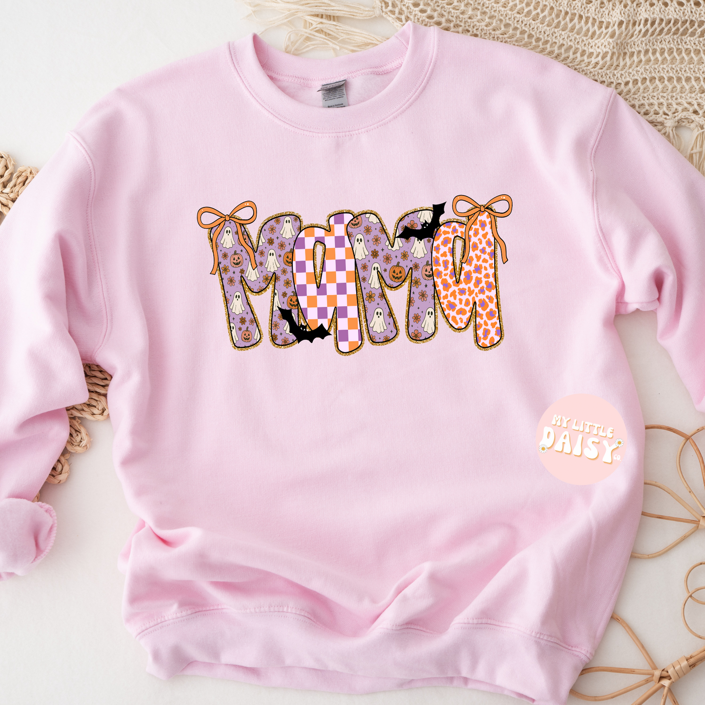 purple and orange halloween mama shirt/sweatshirt