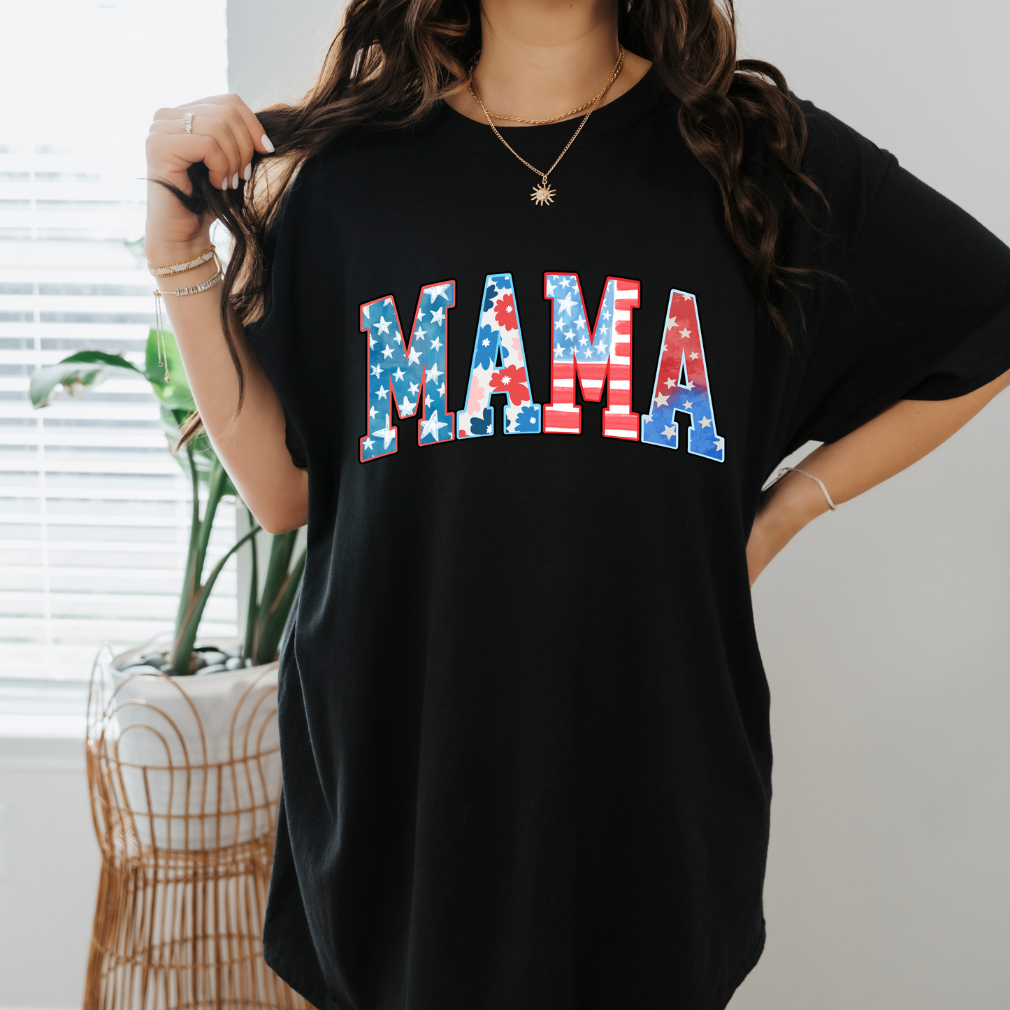 Mama, auntie, nana ,gigi ,grandma ,mamaw 4th of July shirt