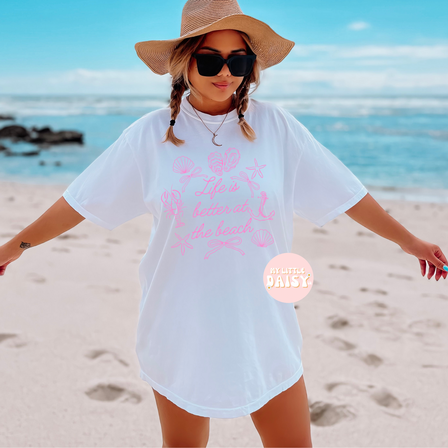 Pink life is a beach shirt/sweatshirt