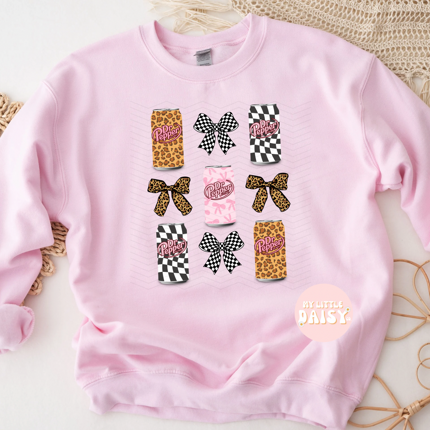 DP Leopard & checkered print shirt/sweatshirt