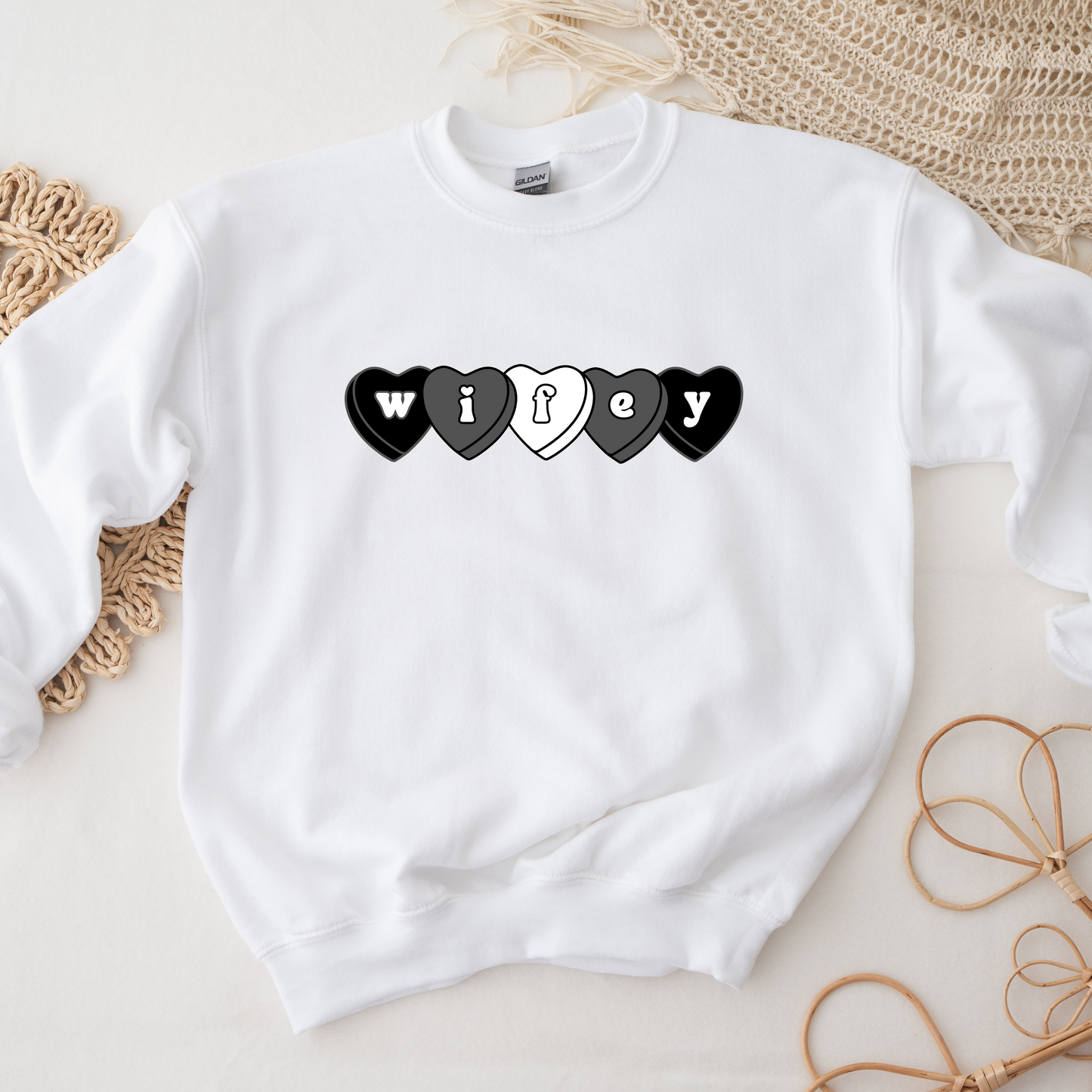Black hearts sweatshirt/t-shirt (choose your design)