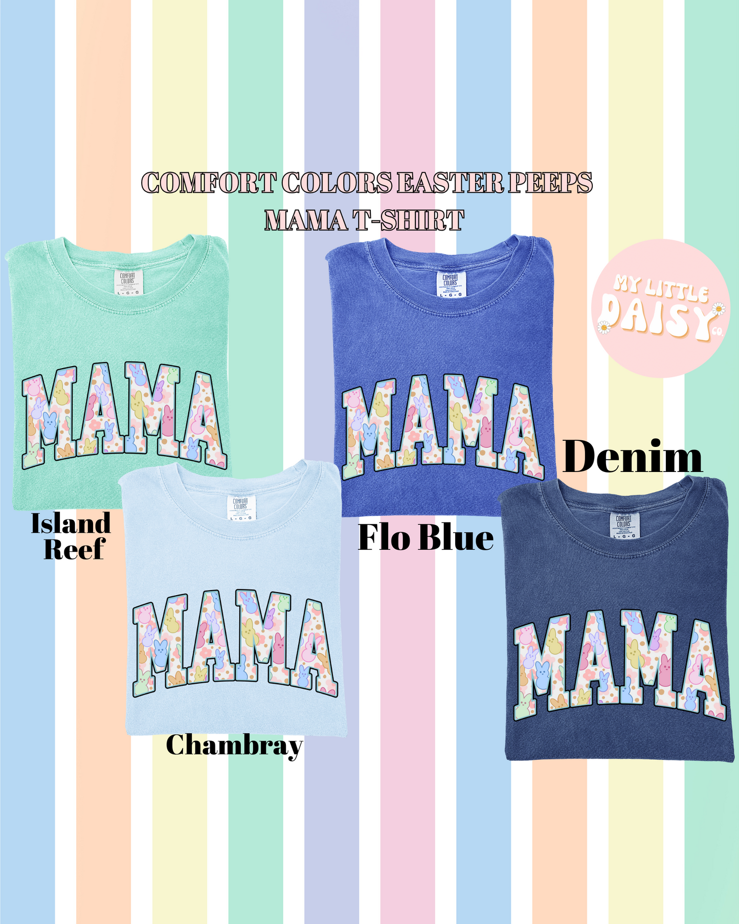 comfort colors easter peep mama T-shirt