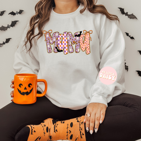 purple and orange halloween mama shirt/sweatshirt