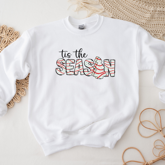 Tis the season Christmas cake shirt/sweatshirt