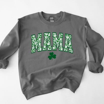 Leopard shamrock mama shirt/sweatshirt