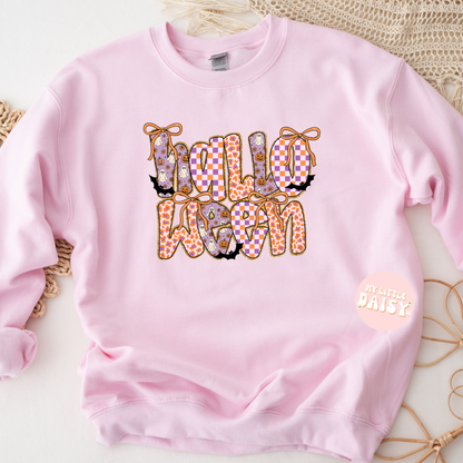 purple and orange halloween shirt/sweatshirt