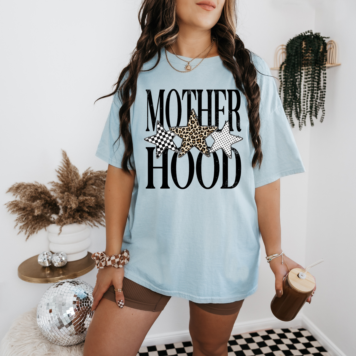 Motherhood pattern star shirt