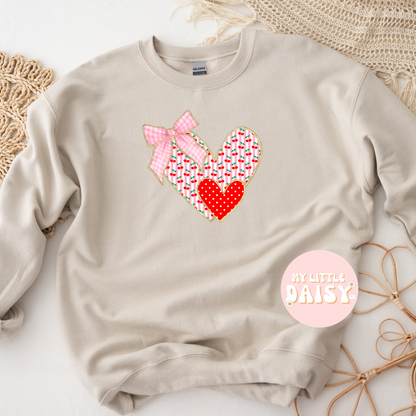 striped cherry hearts shirt/sweatshirt