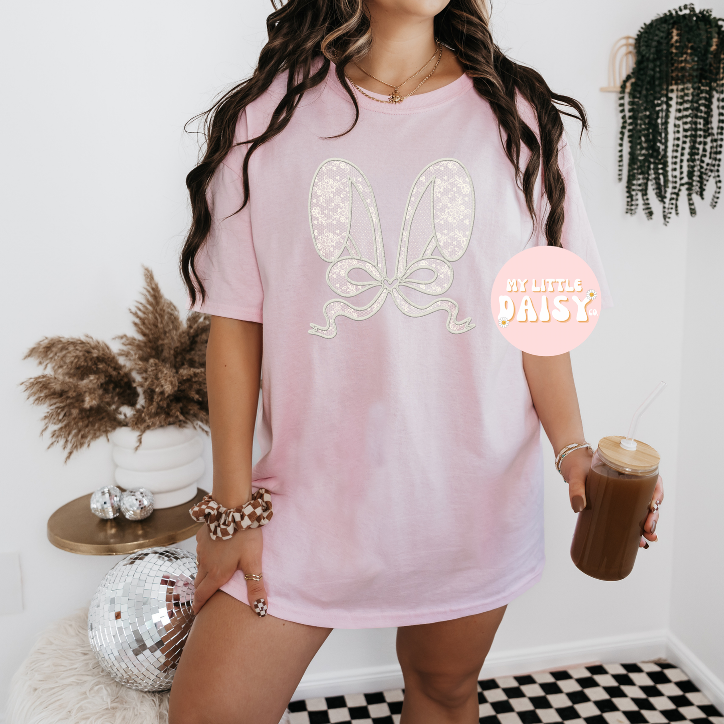 lace bunny ears shirt/sweatshirt