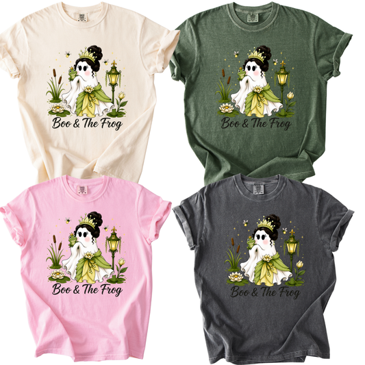 Boo & the frog halloween shirt/sweatshirt