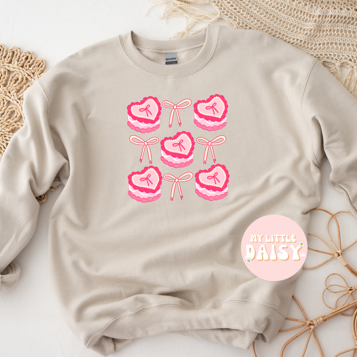 Valentine heart cake's & bow's shirt/sweatshirt