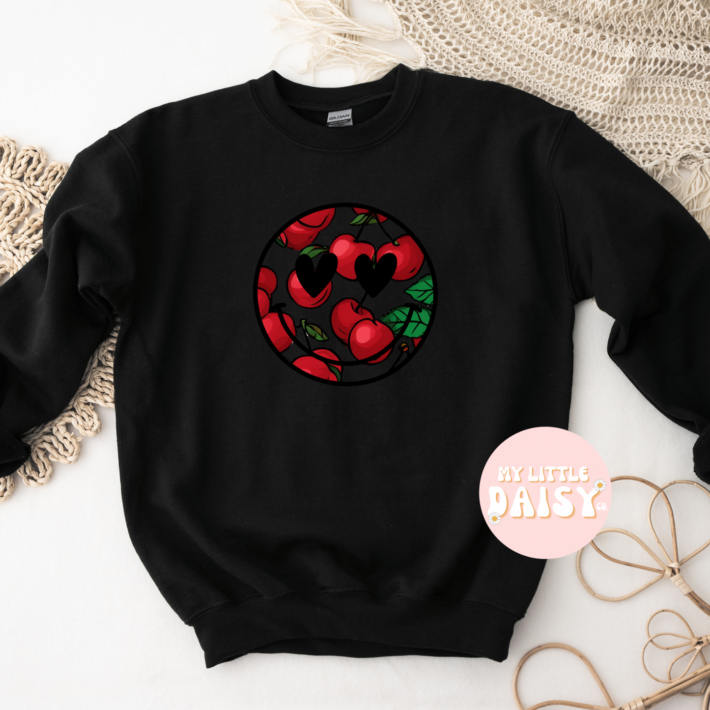 Smiley cherry shirt/sweatshirt