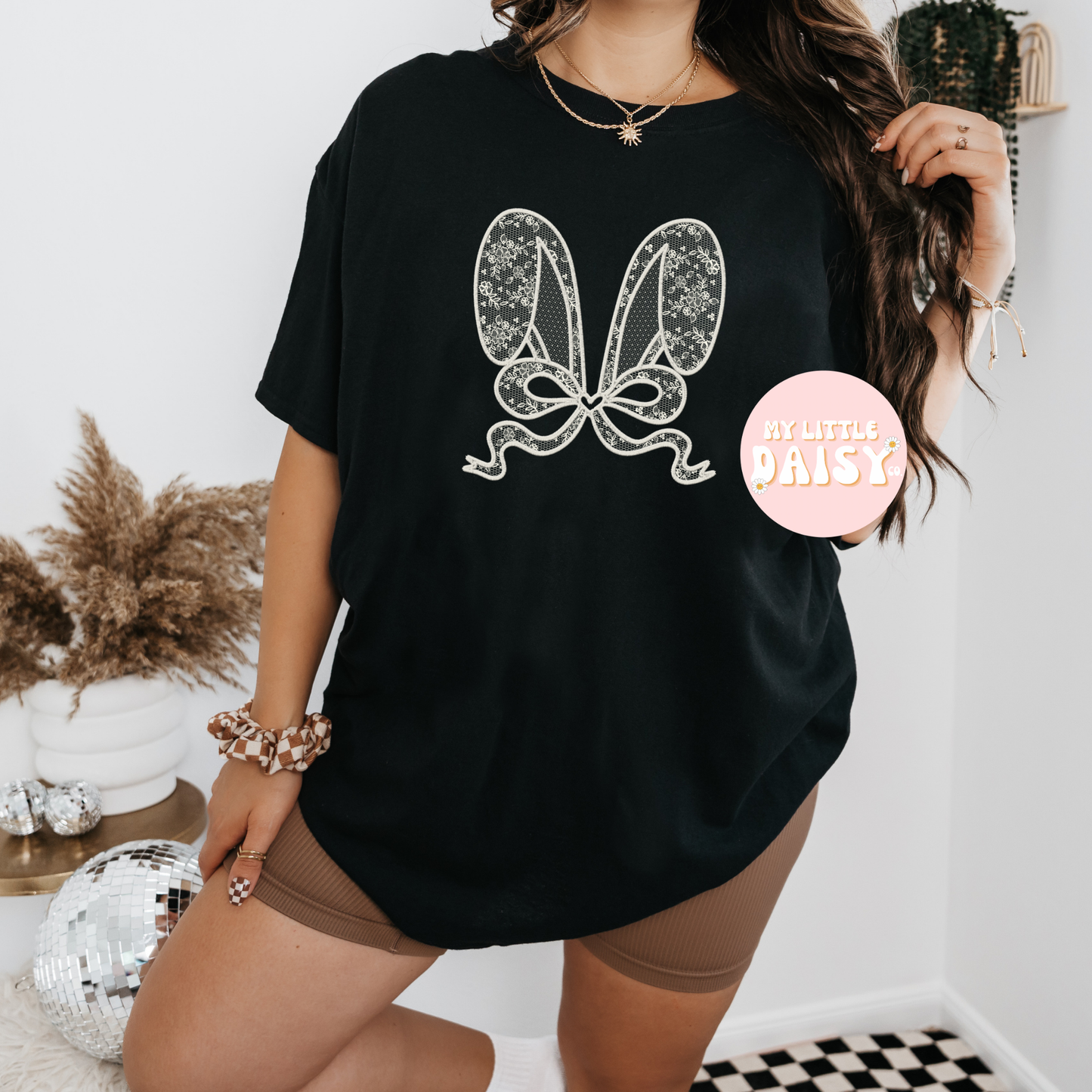 lace bunny ears shirt/sweatshirt