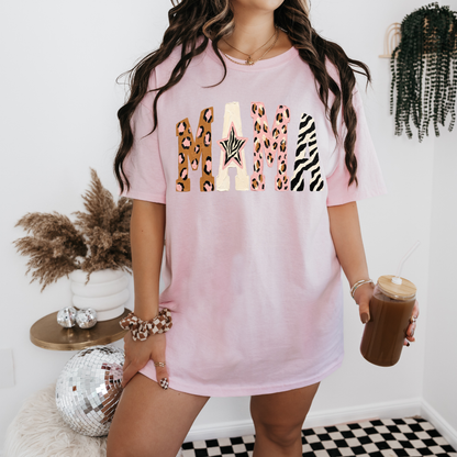 Pink zebra cheetah shirt/sweatshirt