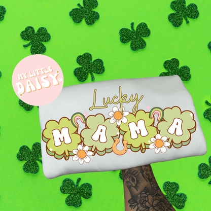 lucky mama clover shirt/sweatshirt