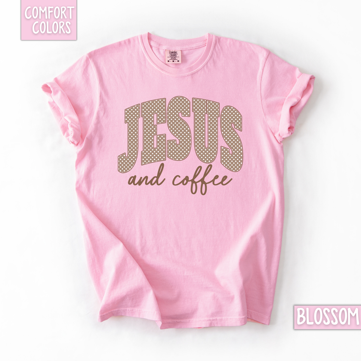 Polka dot brown Jesus & coffee shirt/sweatshirt