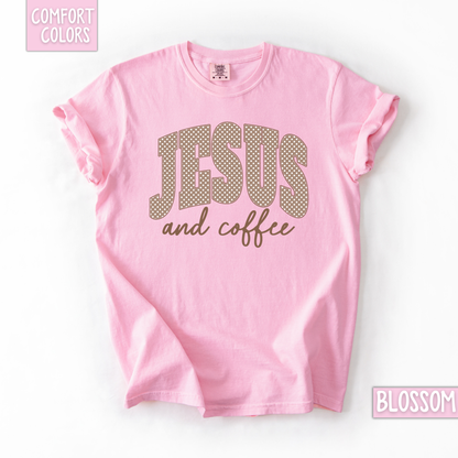 Polka dot brown Jesus & coffee shirt/sweatshirt