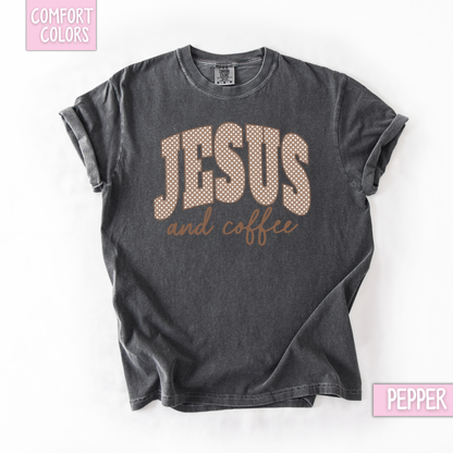 Polka dot brown Jesus & coffee shirt/sweatshirt