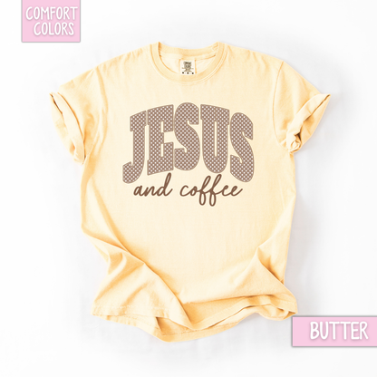 Polka dot brown Jesus & coffee shirt/sweatshirt