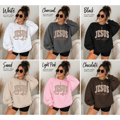 Polka dot brown Jesus & coffee shirt/sweatshirt