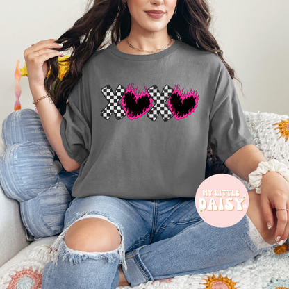 XOXO fire heart shirt/sweatshirt