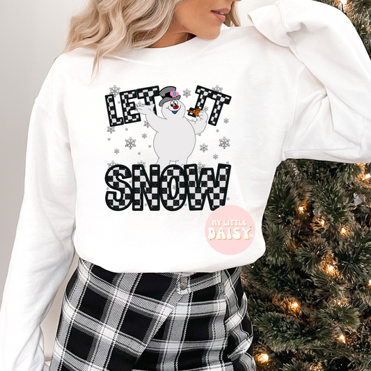 Let it snow frosty the snowman Christmas shirt/sweatshirt