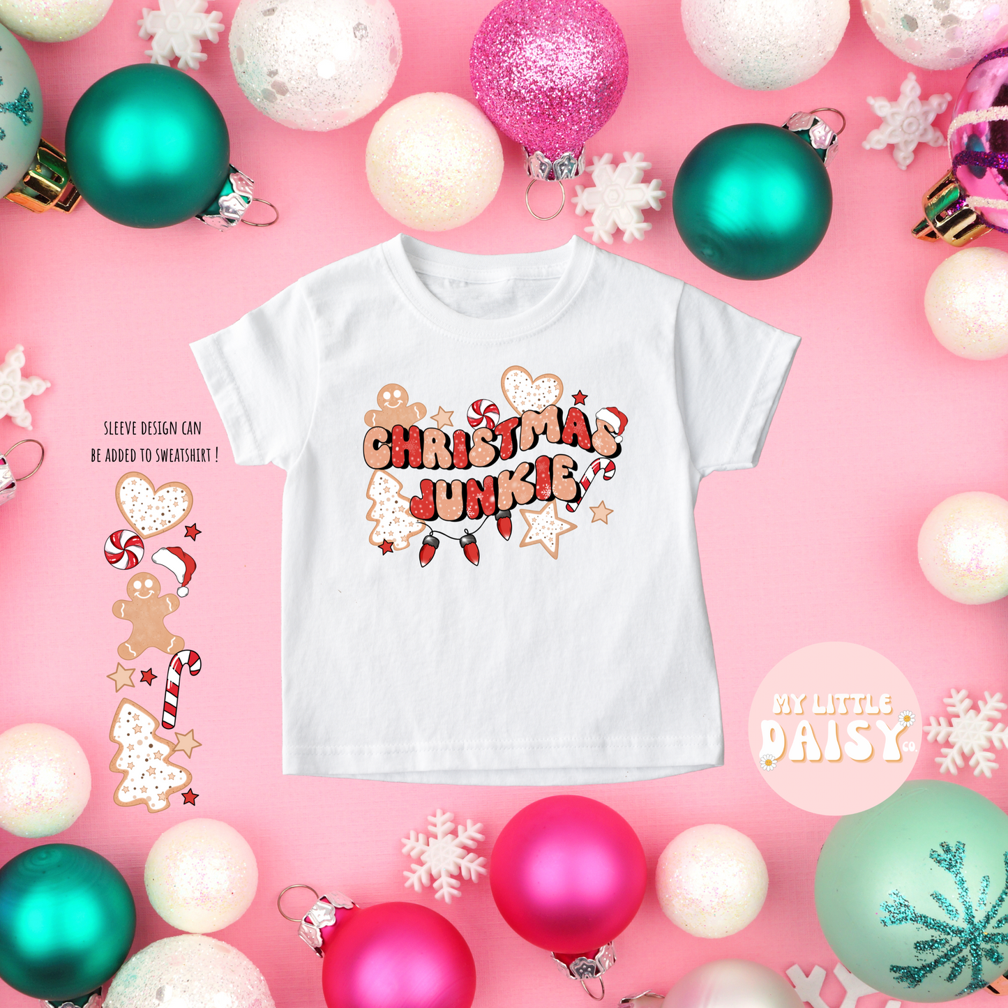 christmas junkie mini shirt/sweatshirt