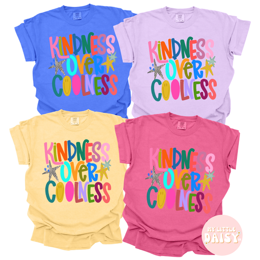 kindness over coolness trendy comfort colors tee