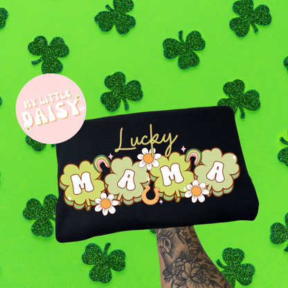 lucky mama clover shirt/sweatshirt