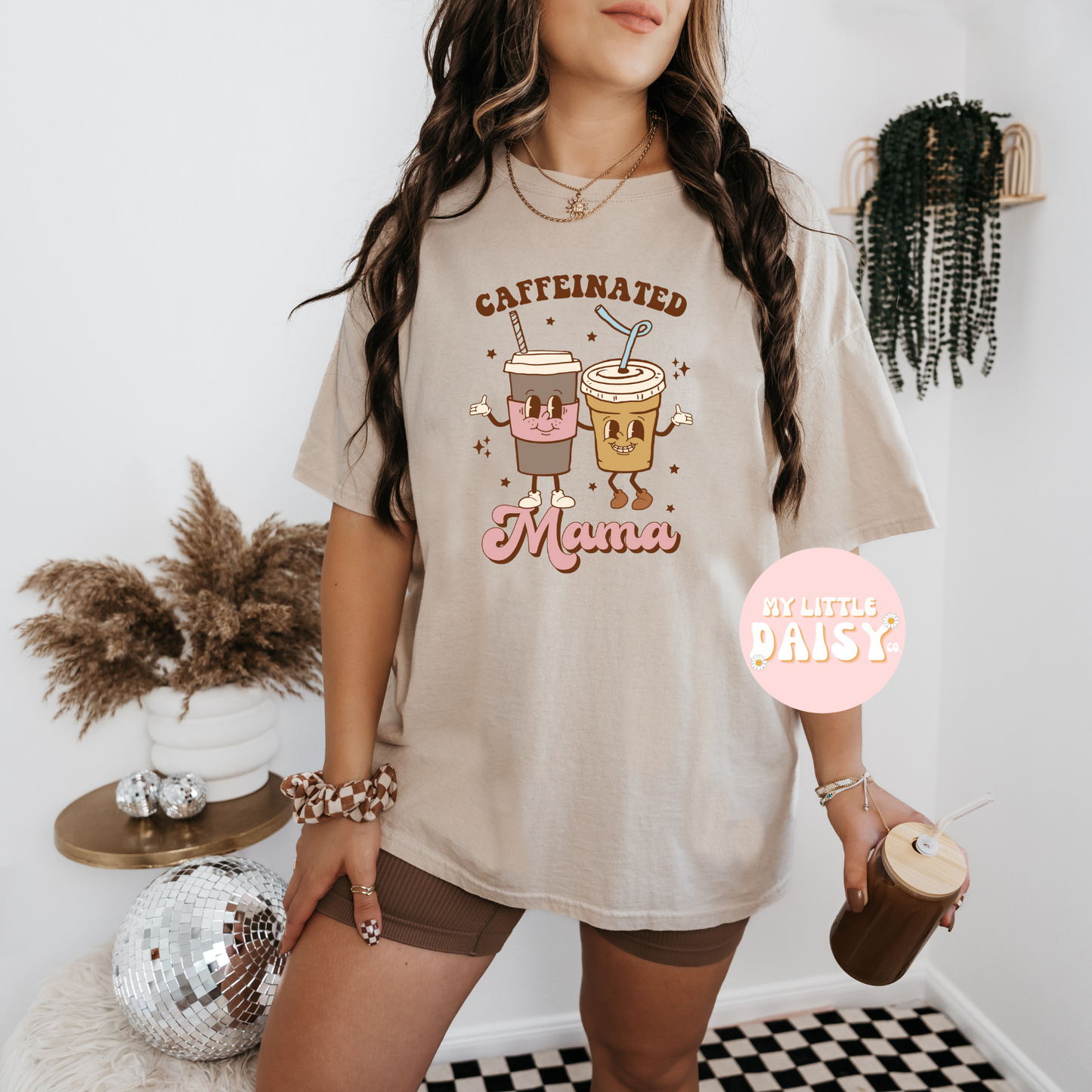 Caffeinated mama shirt/sweatshirt