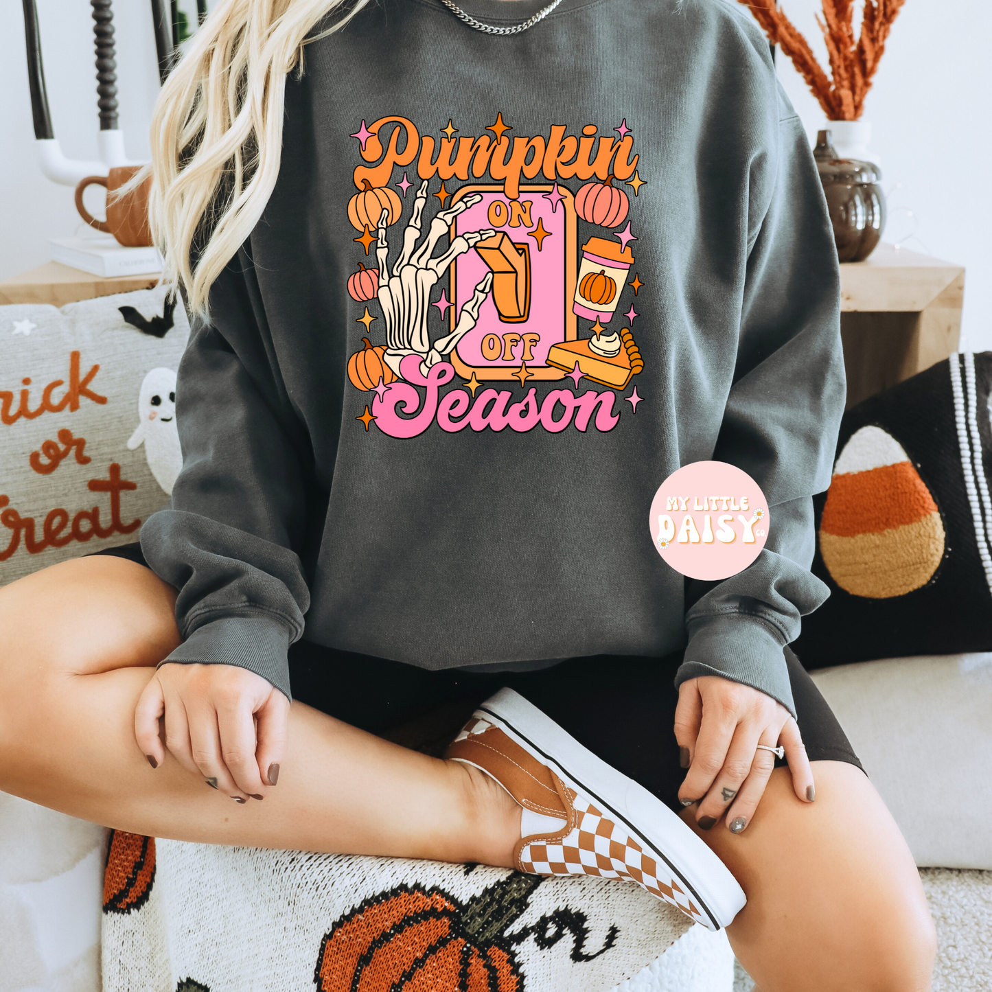 pumpkin season on shirt/sweatshirt