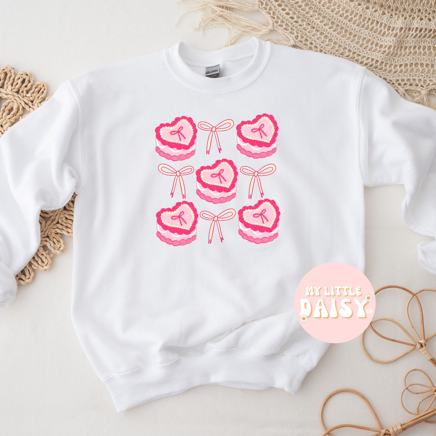 Valentine heart cake's & bow's shirt/sweatshirt