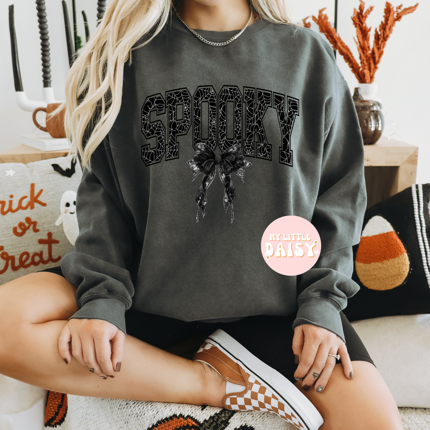 Spooky spider web shirt/sweatshirt