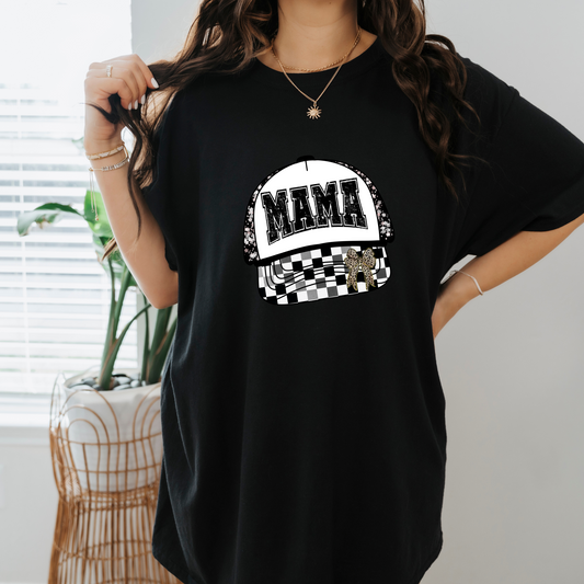 black trucker hat mama shirt/sweatshirt