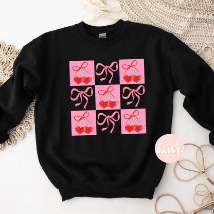 Heart cherries & bows shirt/sweatshirt