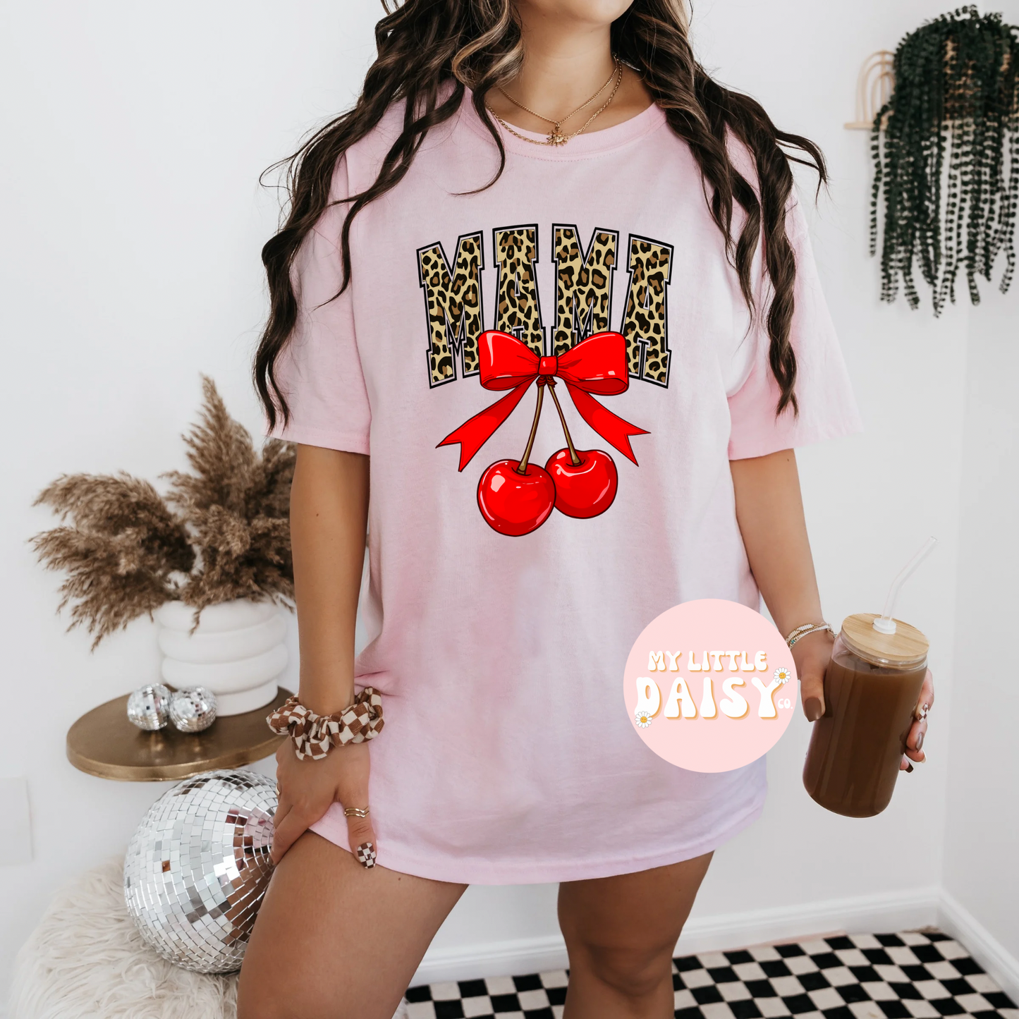 Cherry leopard mama shirt/sweatshirt