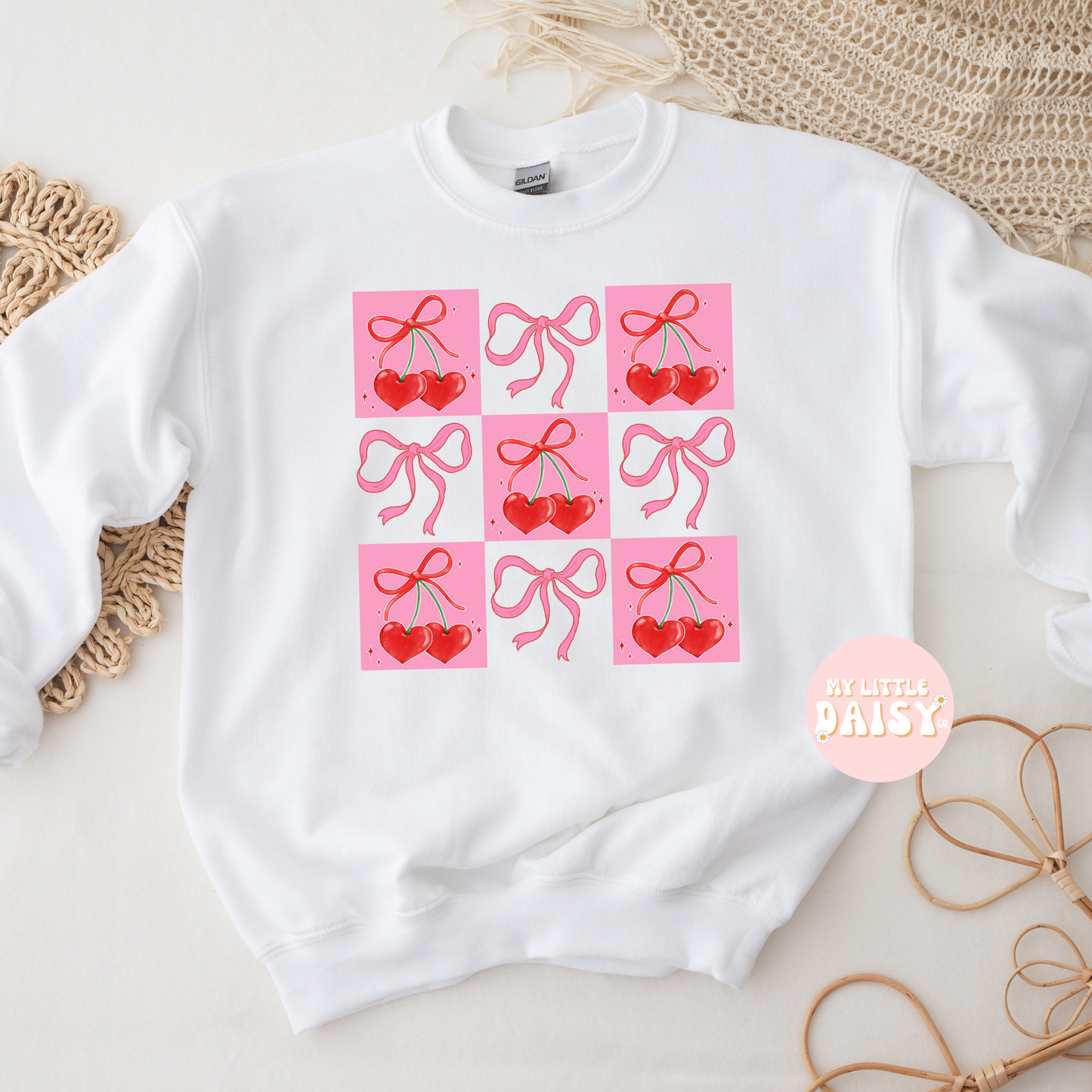 Heart cherries & bows shirt/sweatshirt