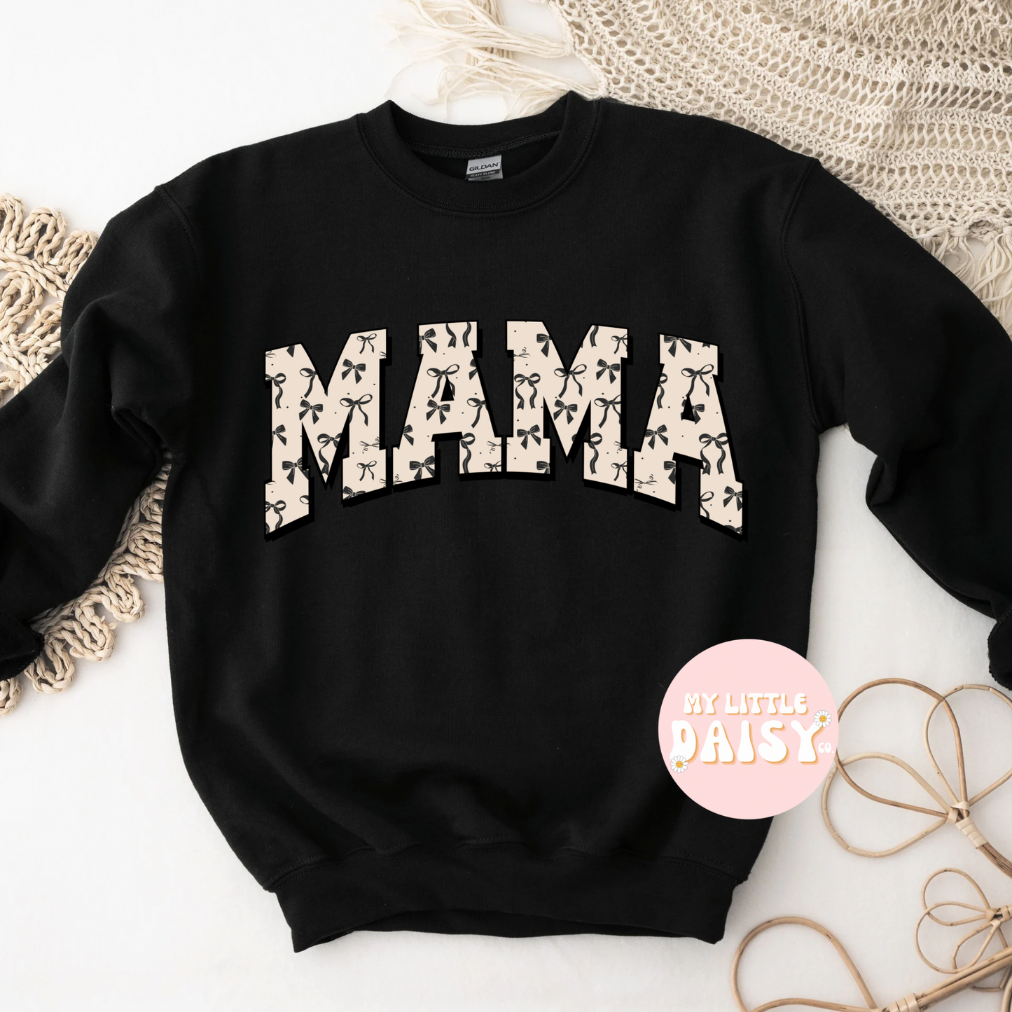 Black bows mama shirt/sweatshirt