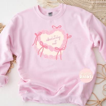 Pink Absolutely not heart cake shirt/sweatshirt