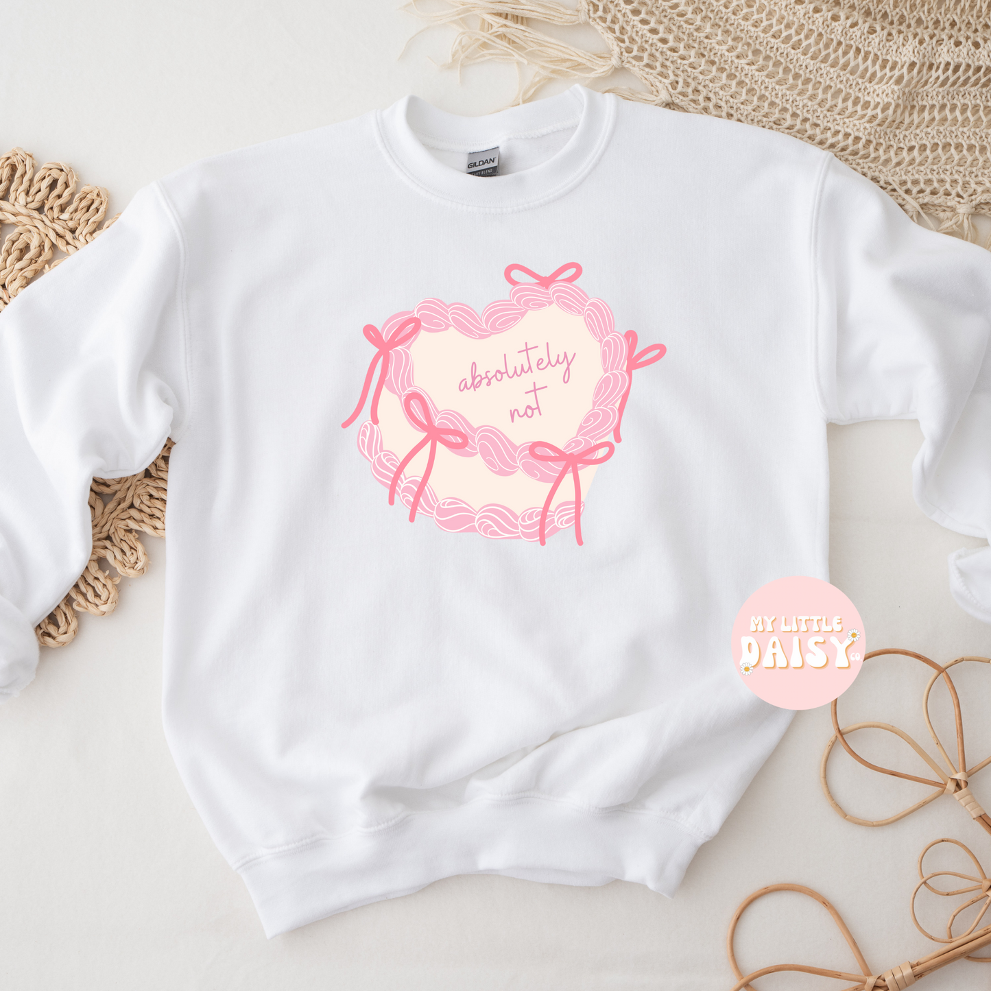 Pink Absolutely not heart cake shirt/sweatshirt