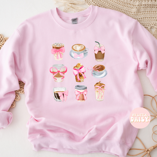 Cute coquette iced coffee & latte shirt/sweatshirt
