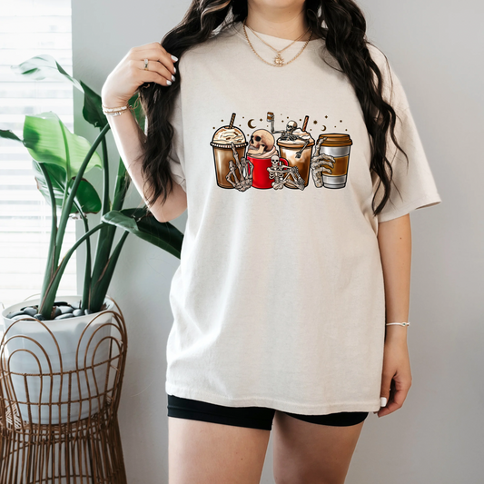 Skeleton coffee shirt/sweatshirt